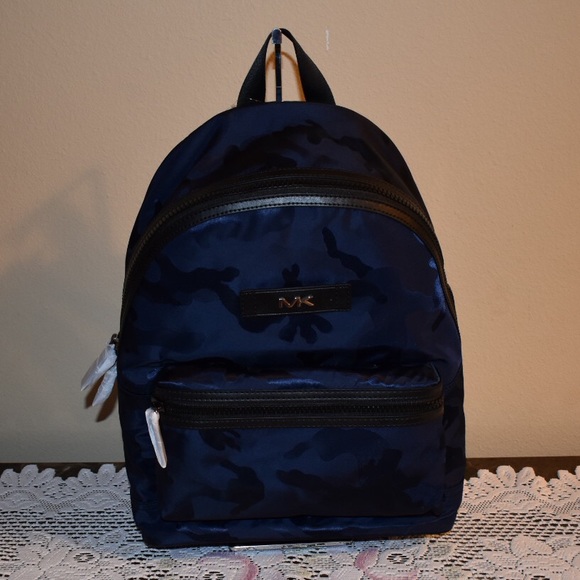 MICHAEL KORS Camouflage Nylon Jacquard Backpack - Picture 9 of 10